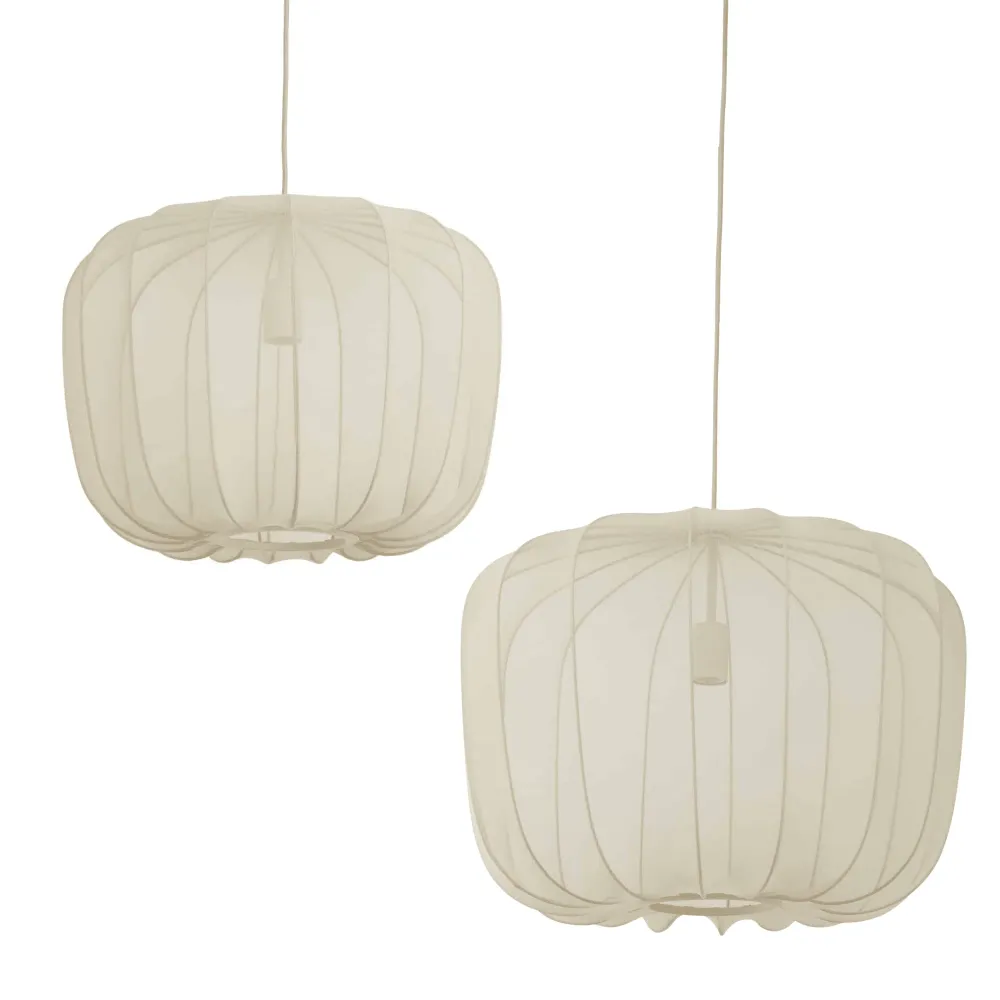 Hanglamp Plumeria - Zand - Set Ø50+Ø60cm Light & Living