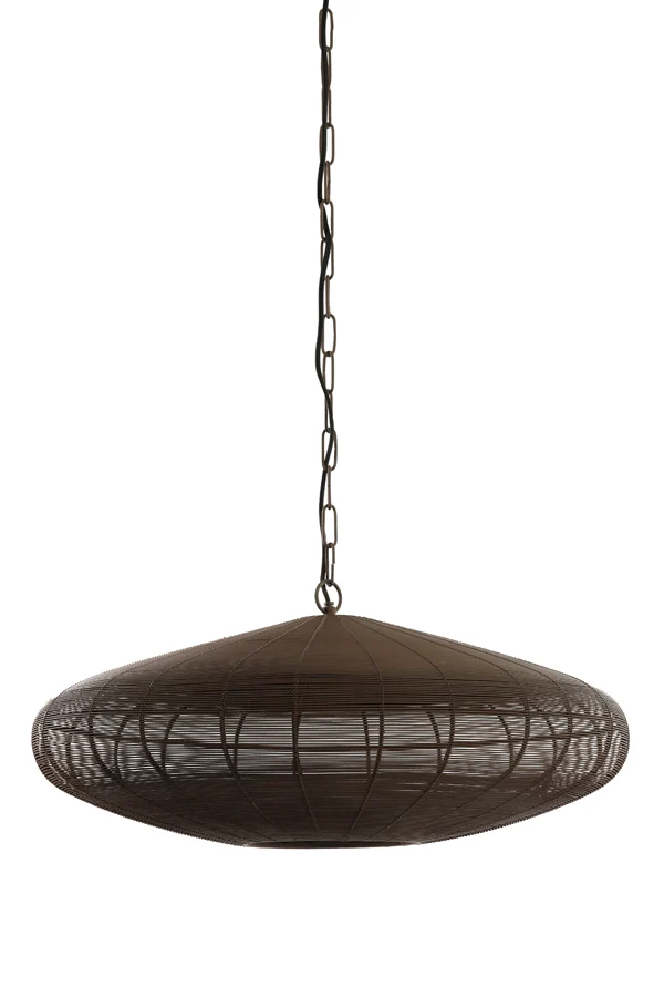 Light & Living hanglamp BAHOTO - bruin - Ø51x20cm