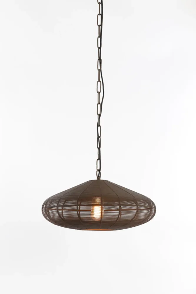 Light & Living hanglamp BAHOTO - bruin - Ø60x23cm