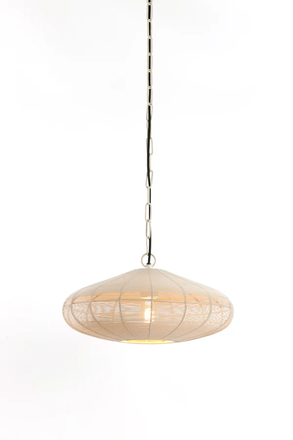 Light & Living hanglamp BAHOTO - wit - Ø40x18cm