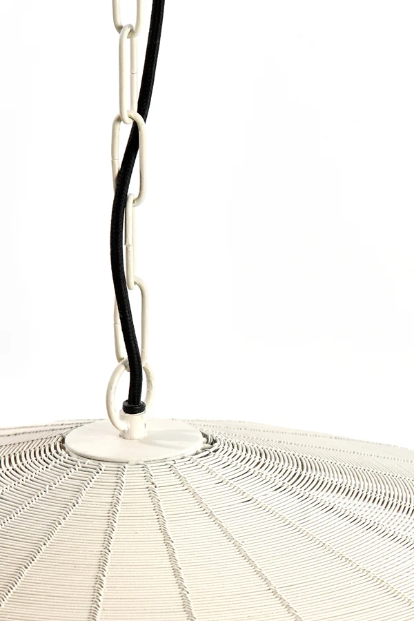 Light & Living hanglamp BAHOTO - wit - Ø40x18cm