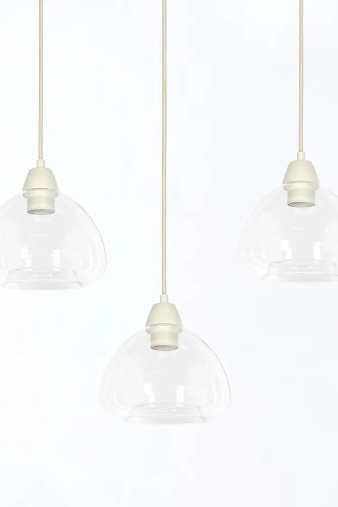 Light & Living hanglamp BISHO - wit - 104x19x14cm
