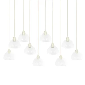 Light & Living hanglamp BISHO - wit - 120x19x14cm
