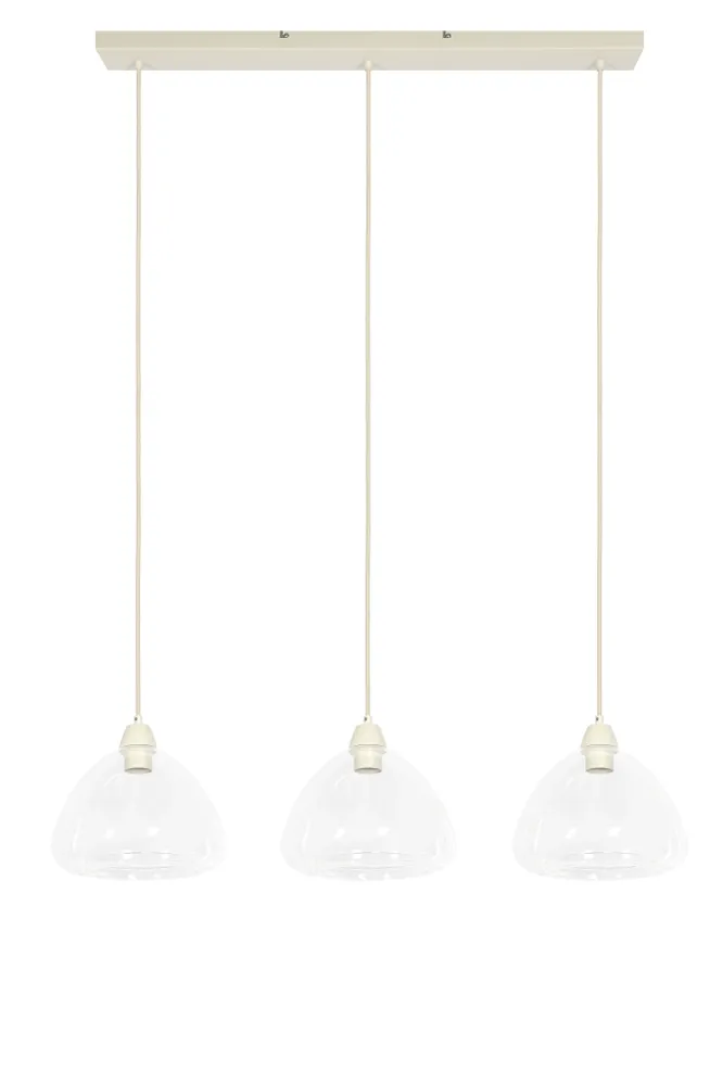 Light & Living hanglamp BISHO - wit - 94x26x19cm