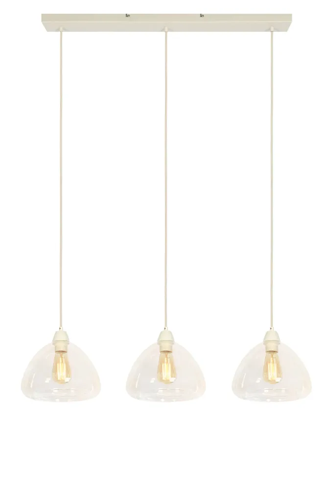 Light & Living hanglamp BISHO - wit - 94x26x19cm