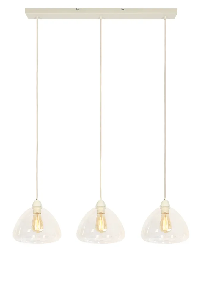 Light & Living hanglamp BISHO - wit - 94x26x19cm