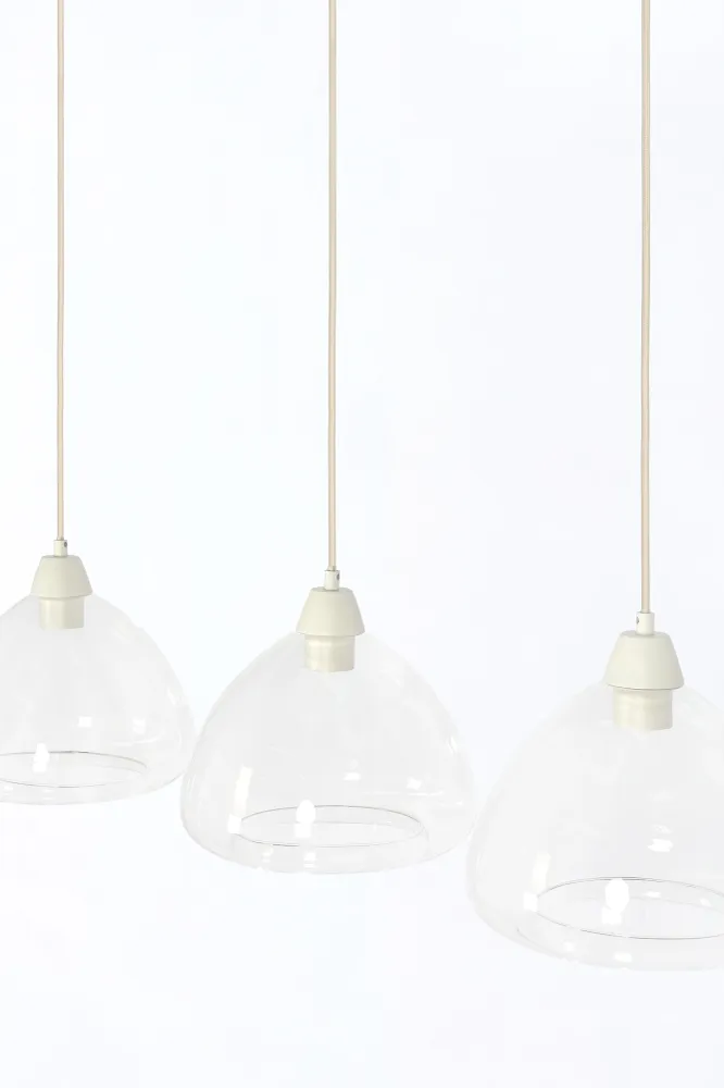 Light & Living hanglamp BISHO - wit - 94x26x19cm