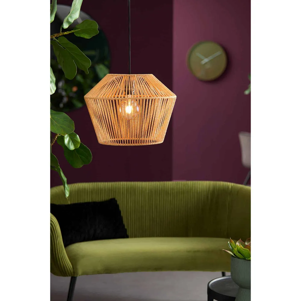 Light & Living hanglamp Caspian - wit - Ø40cm