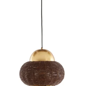Light & Living hanglamp CETARA - bruin - Ø26x28cm