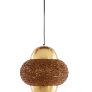 Light & Living hanglamp CETARA - bruin - Ø26x28cm