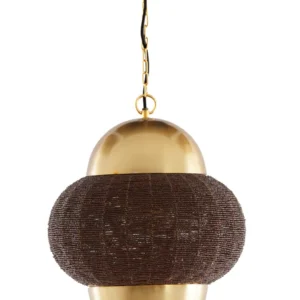 Light & Living hanglamp CETARA - bruin - Ø33x38cm