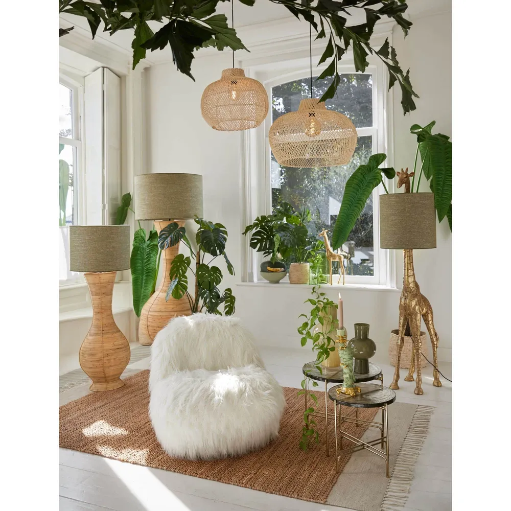 Light & Living hanglamp Charita - bruin - Ø60cm