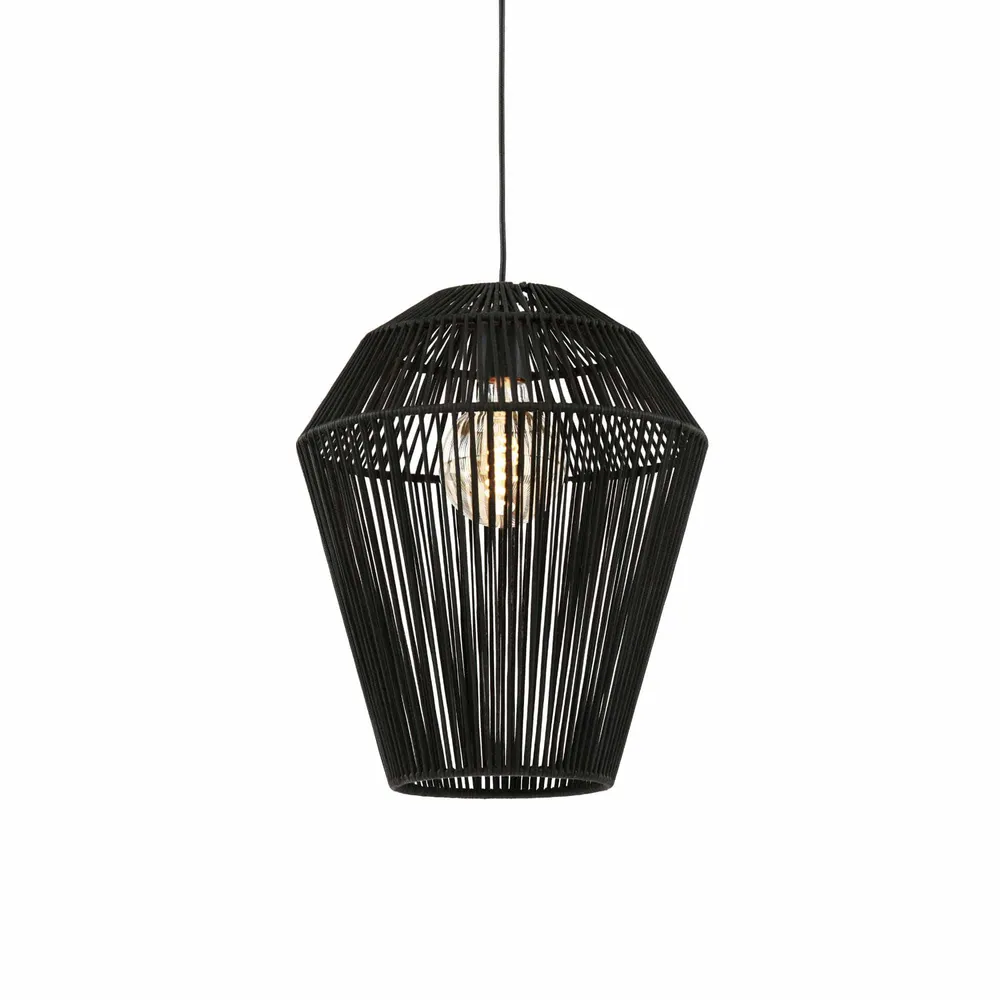 Light & Living hanglamp Deya - zwart - Ø30cm