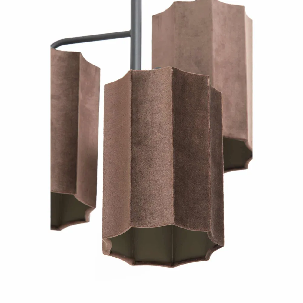 Light & Living hanglamp Edisa - bruin - Ø48cm