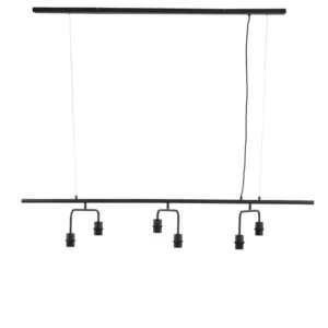 Light & Living hanglamp EDISA - zwart - 160x50x25cm