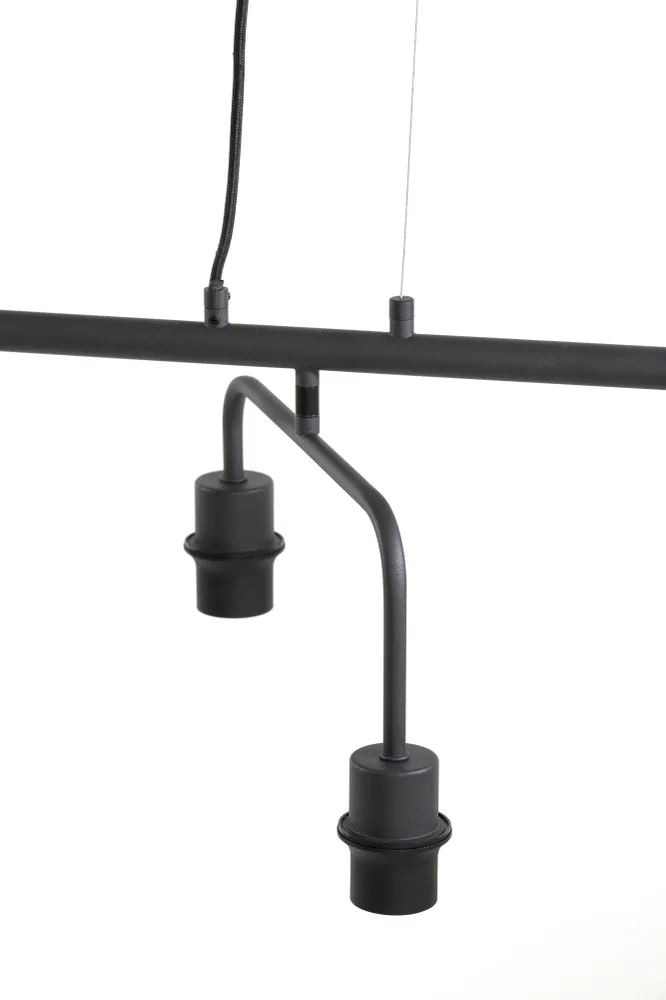 Light & Living hanglamp EDISA - zwart - 160x50x25cm