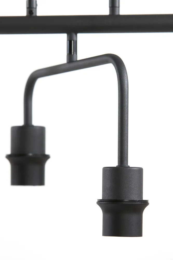 Light & Living hanglamp EDISA - zwart - 160x50x25cm