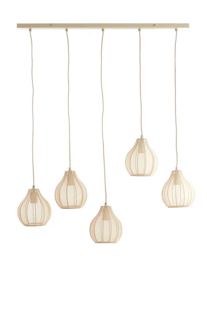 Light & Living hanglamp ELATI - bruin - 100x15x21.5cm