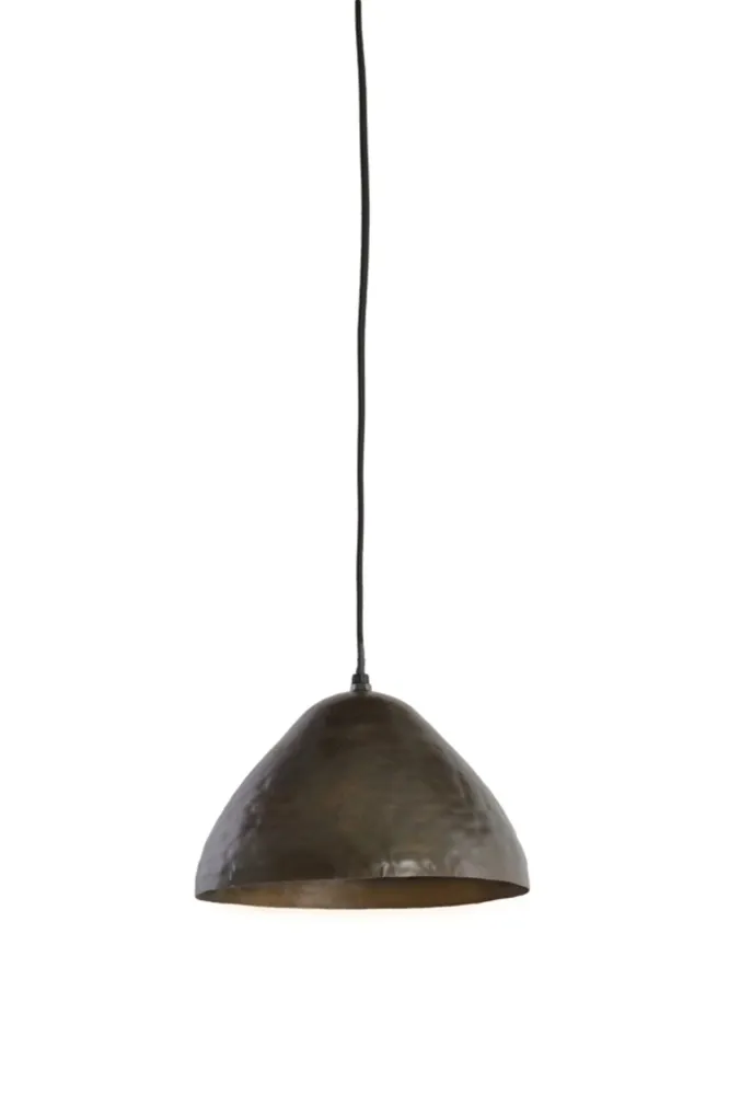 Light & Living hanglamp ELIMO - bruin - Ø25x15cm