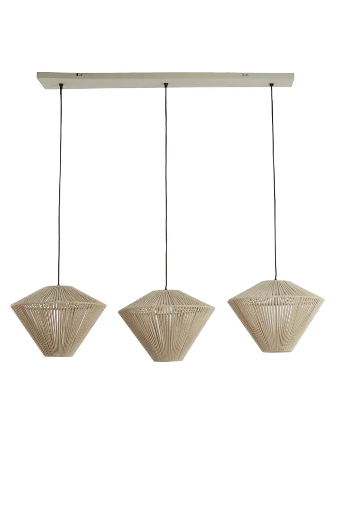 Light & Living hanglamp FELIDA - 120x42x130cm - wit