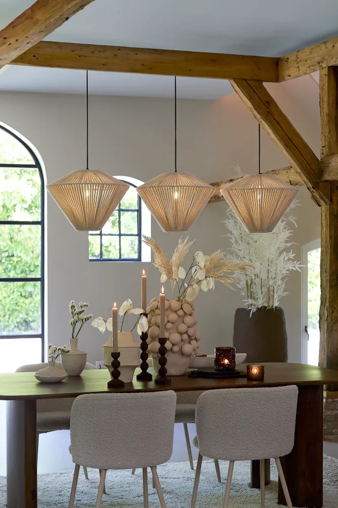 Light & Living hanglamp FELIDA - 120x42x130cm - wit