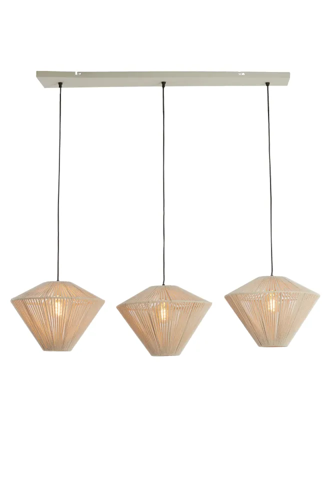 Light & Living hanglamp FELIDA - 120x42x130cm - wit