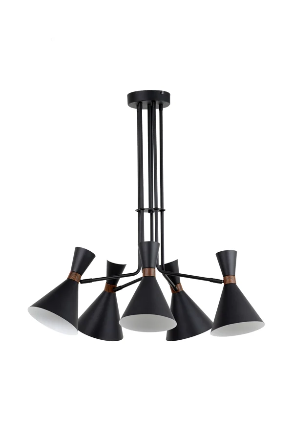 Light & Living hanglamp HOODIES - zwart - Ø86.5x89cm