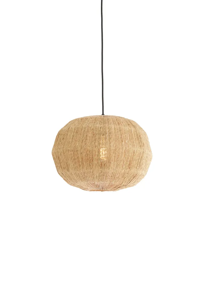 Light & Living hanglamp JUNNA - bruin - Ø40x40cm