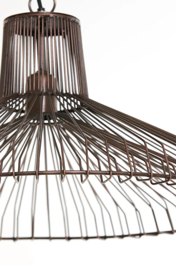 Light & Living hanglamp KASPER - bruin - Ø65x37cm
