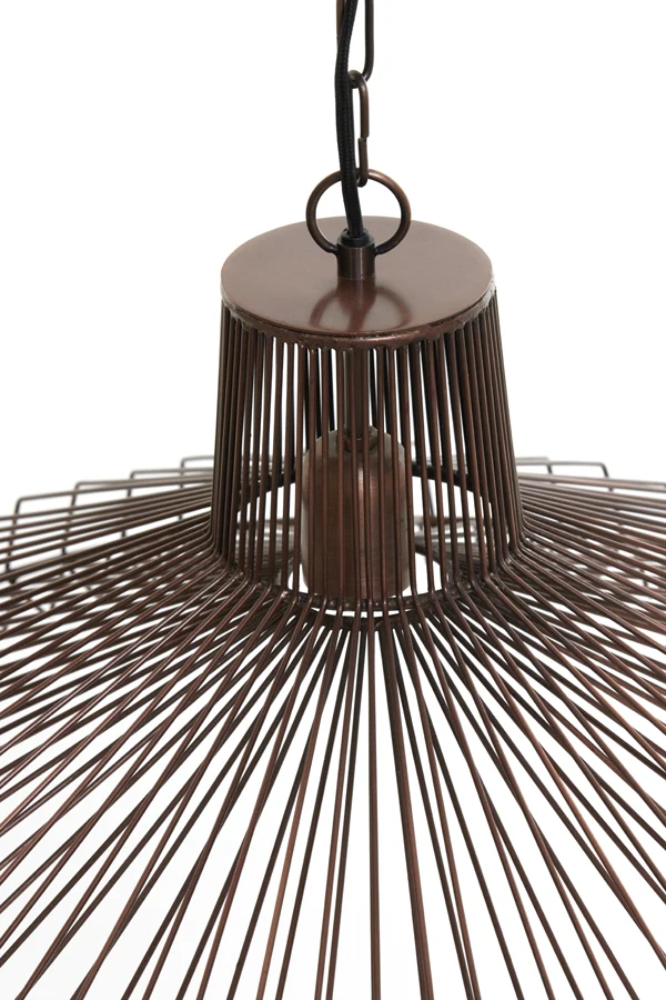 Light & Living hanglamp KASPER - bruin - Ø65x37cm