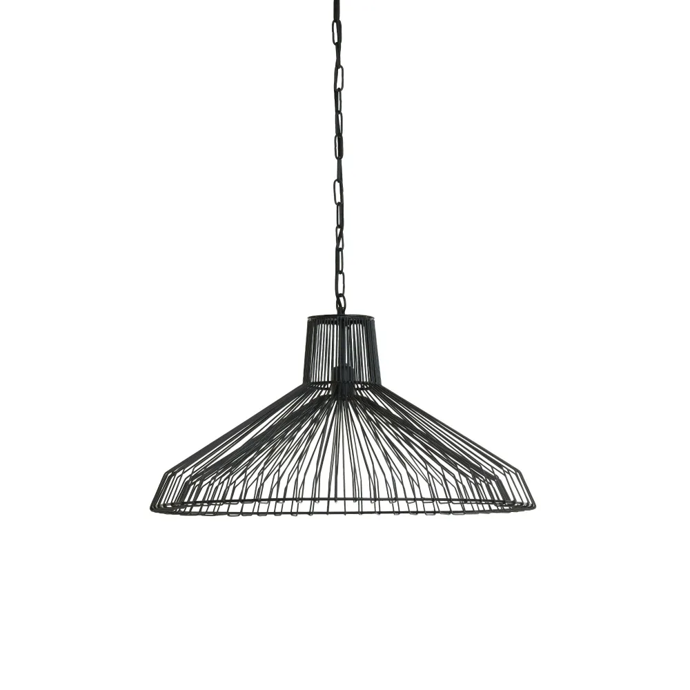 Light & Living hanglamp Kasper - zwart - Ø65cm