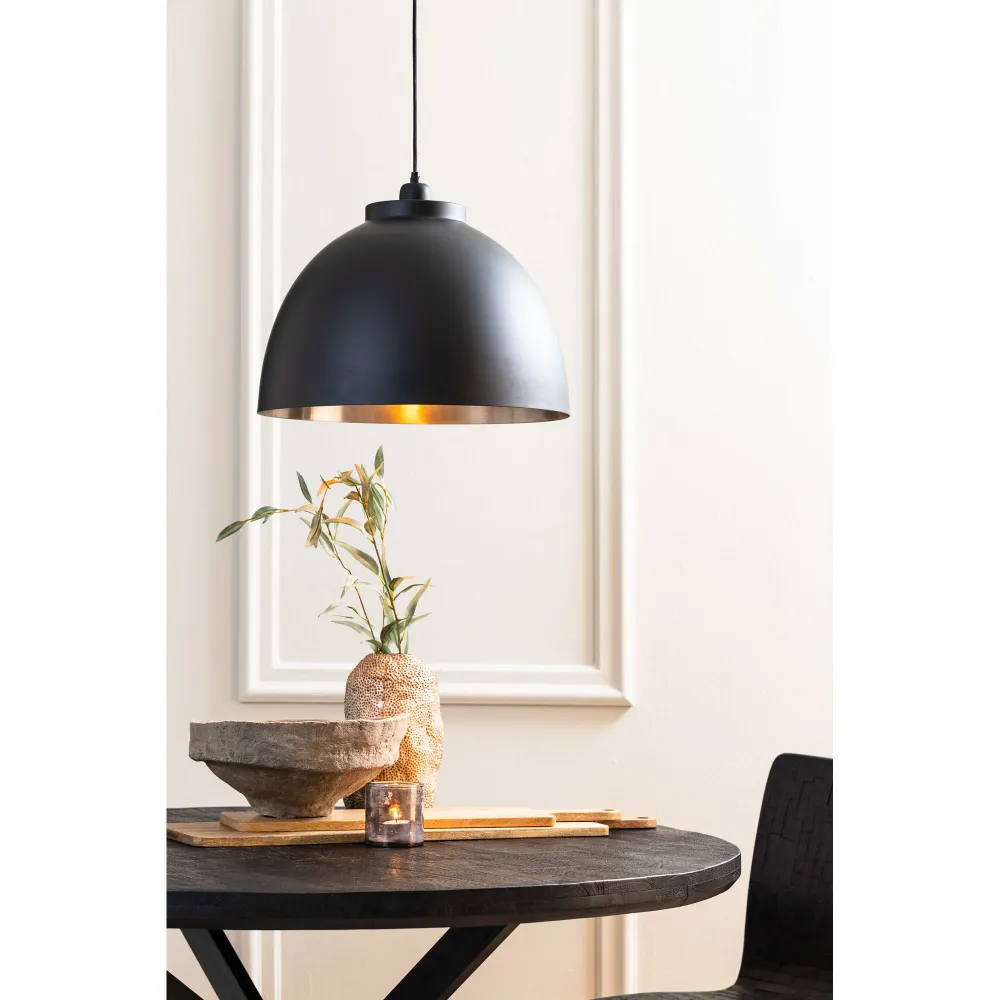 Light & Living hanglamp Kylie - zwart - Ø45cm