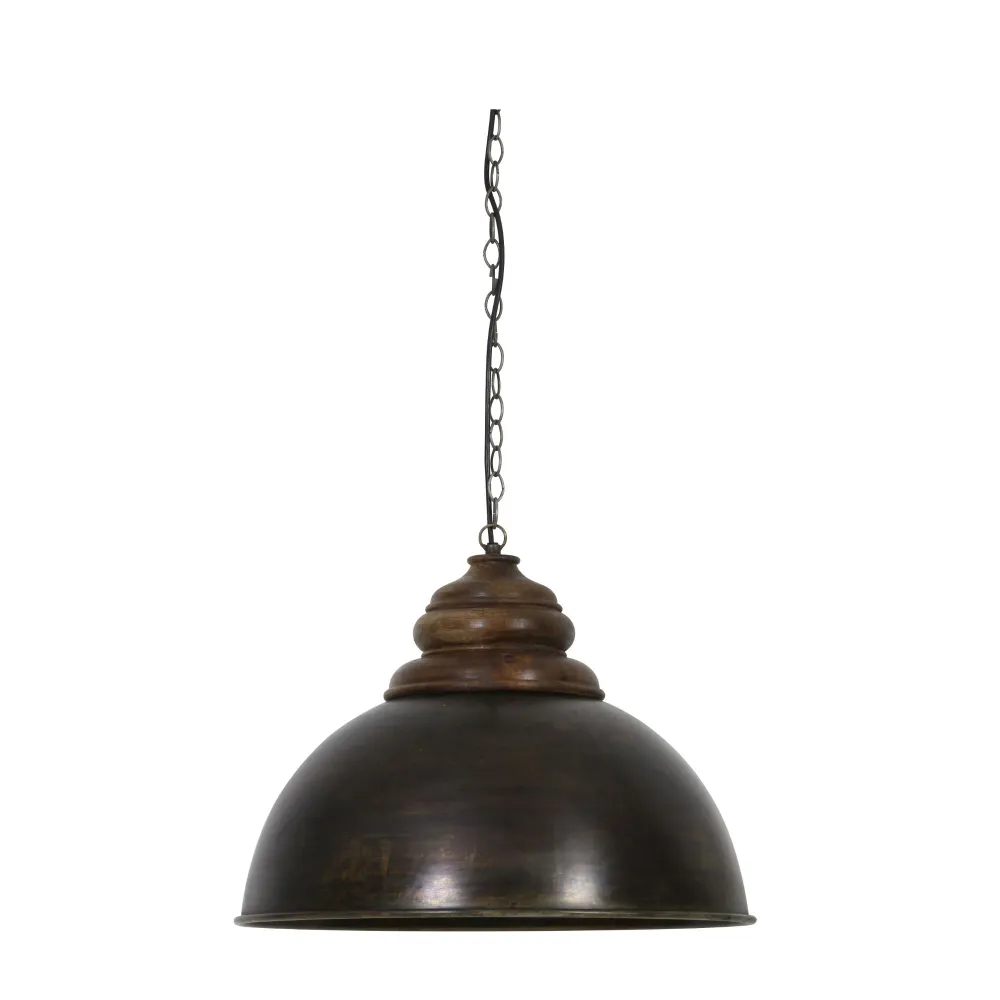 Light & Living hanglamp Leia - zwart - Ø52cm