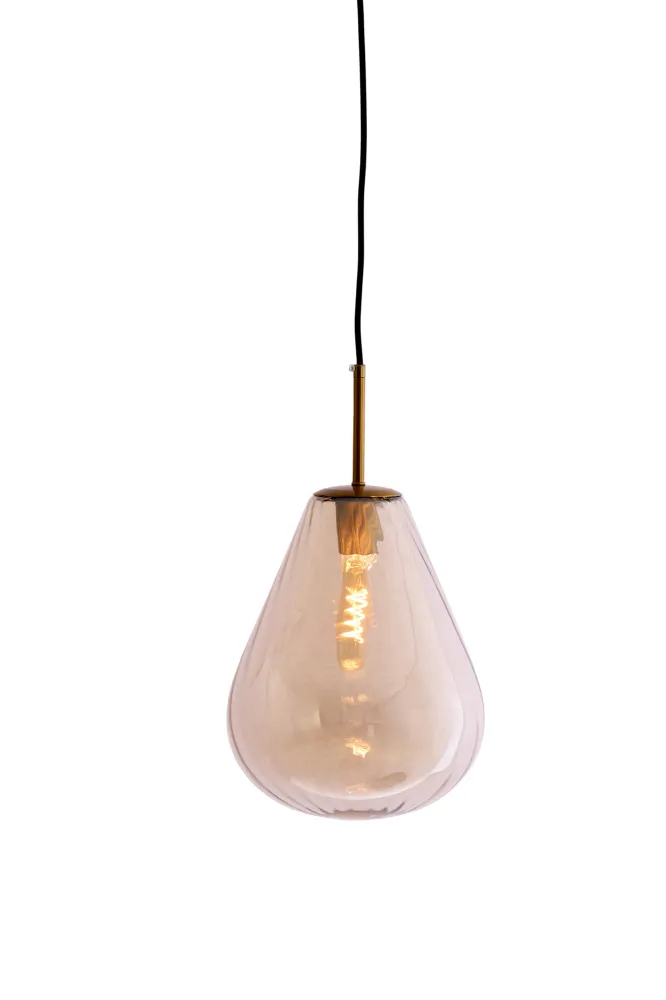 Light & Living hanglamp LEONA - brons - Ø25x32cm