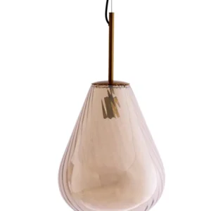 Light & Living hanglamp LEONA - brons - Ø33x43cm