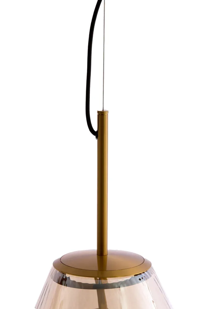 Light & Living hanglamp LEONA - brons - Ø33x43cm