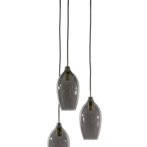 Light & Living hanglamp LUKARO - grijs - Ø35x32cm