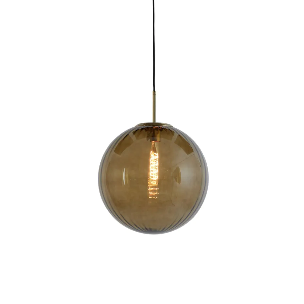 Light & Living hanglamp Magdala - bruin - Ø48cm
