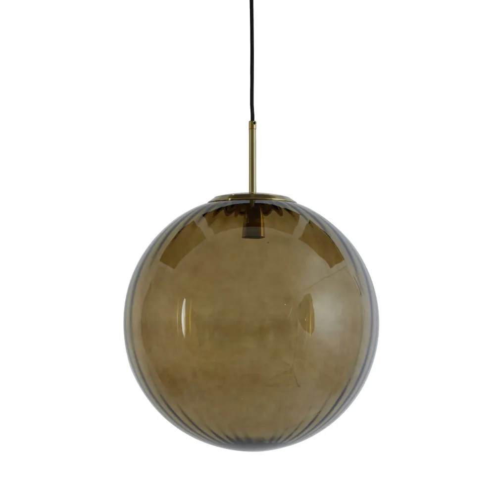 Light & Living hanglamp Magdala - bruin - Ø48cm