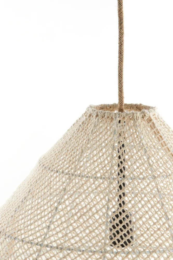 Light & Living hanglamp MAKASSAR - Ø50x50cm - wit
