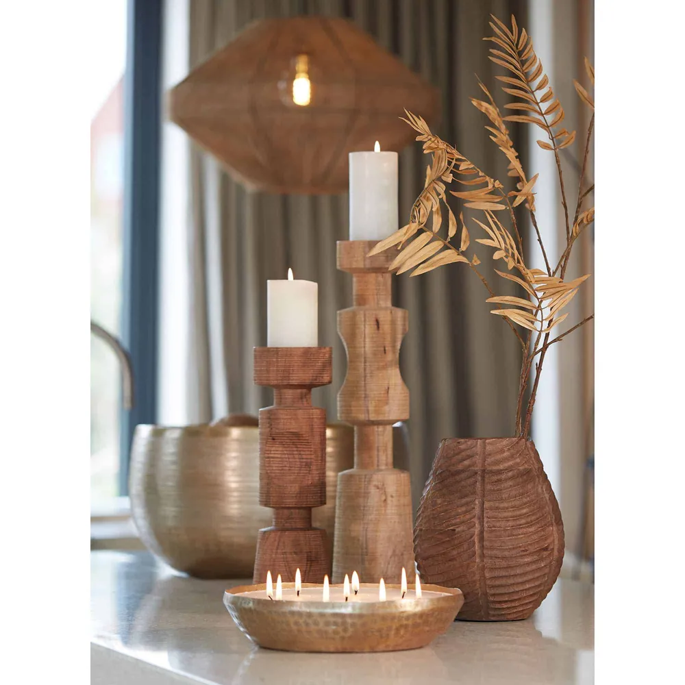 Light & Living hanglamp Mallow - bruin - Ø60cm