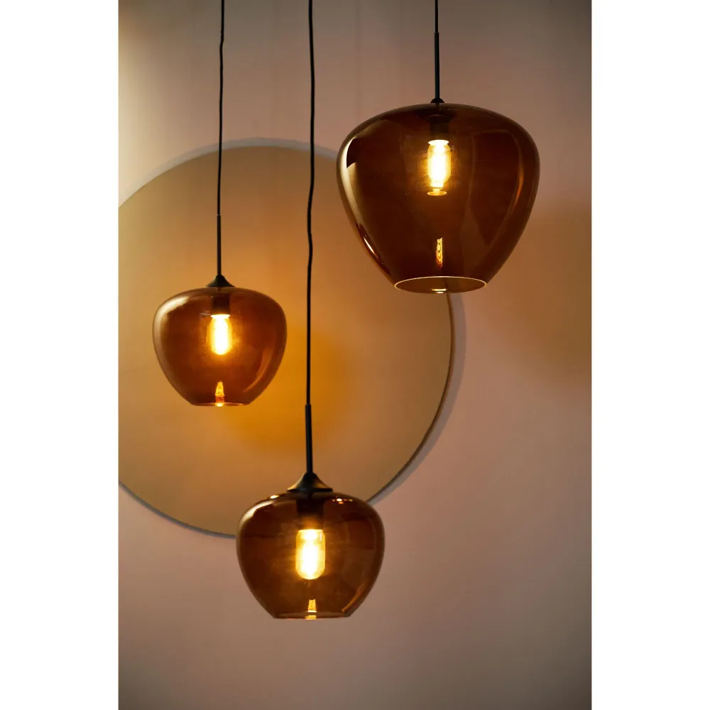 Light & Living hanglamp Mayson - bruin - Ø40cm