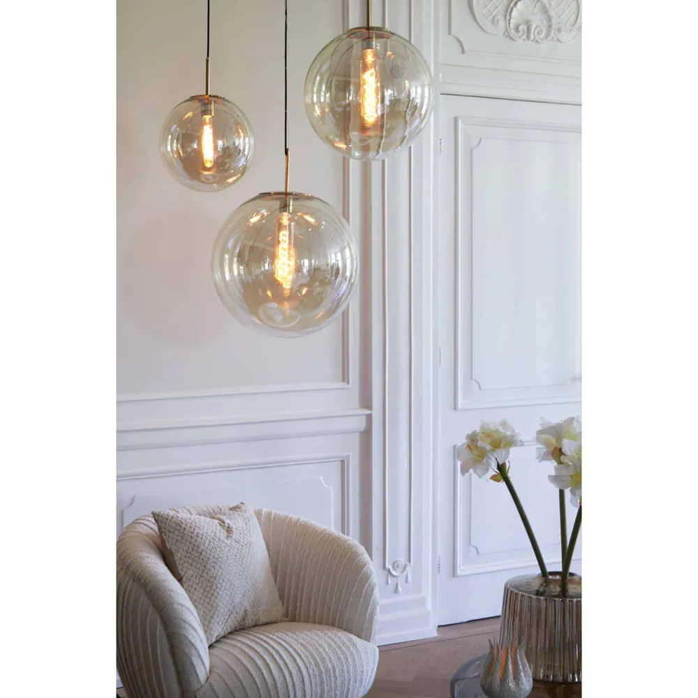 Light & Living hanglamp Medina - goud - Ø30cm