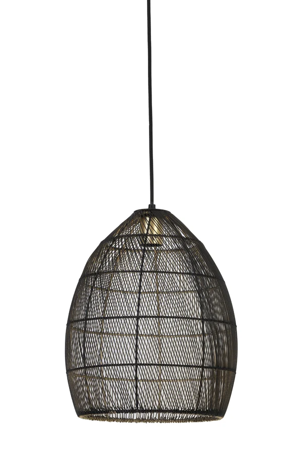 Light & Living hanglamp Meya - 30x30x37 - zwart