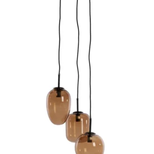 Light & Living hanglamp MEZZA - bruin - Ø30x23cm