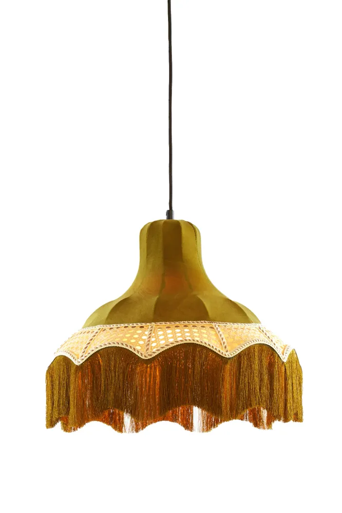 Light & Living hanglamp MIZIA - groen - Ø40x35.5cm
