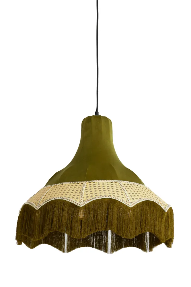 Light & Living hanglamp MIZIA - groen - Ø50x44.5cm