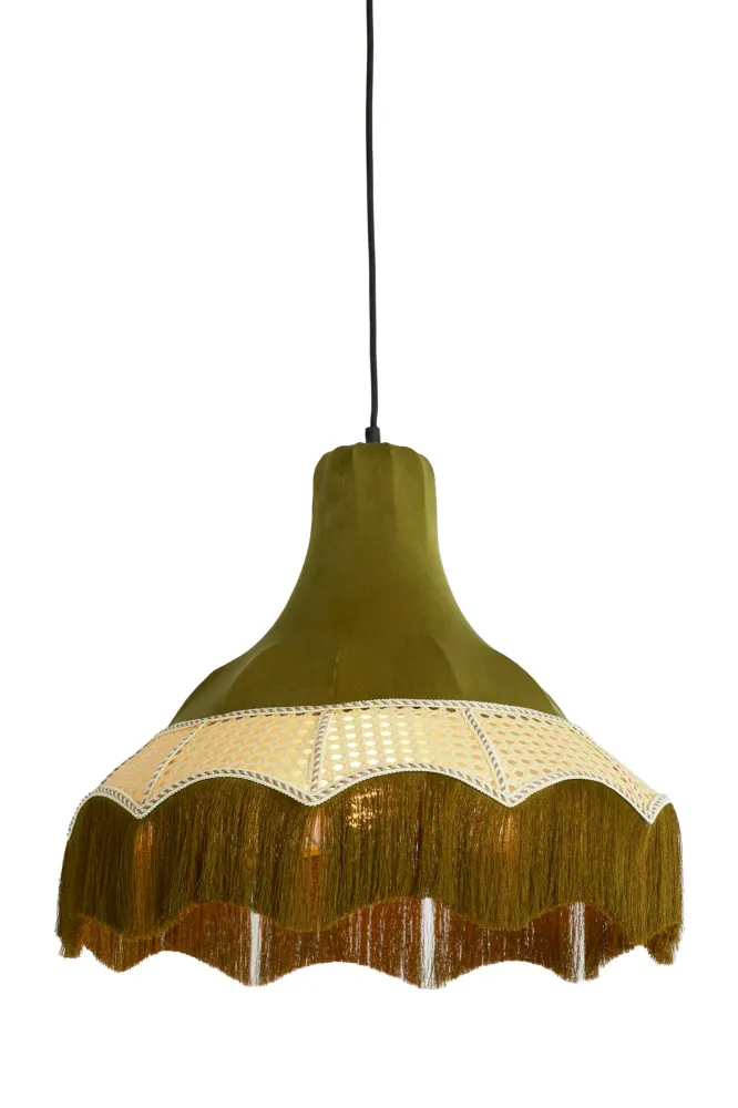 Light & Living hanglamp MIZIA - groen - Ø50x44.5cm