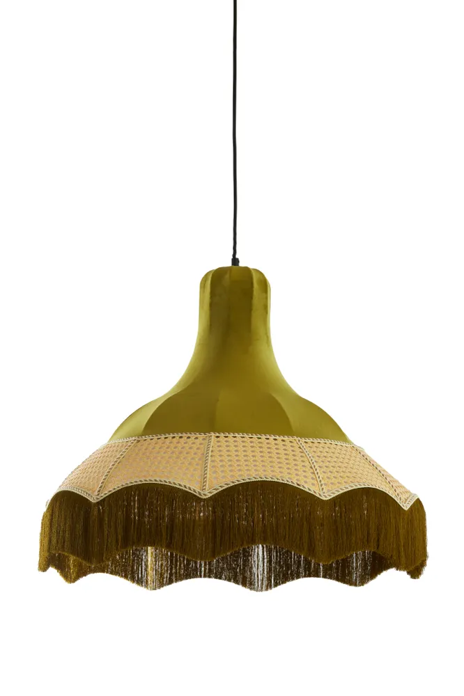 Light & Living hanglamp MIZIA - groen - Ø60x53cm