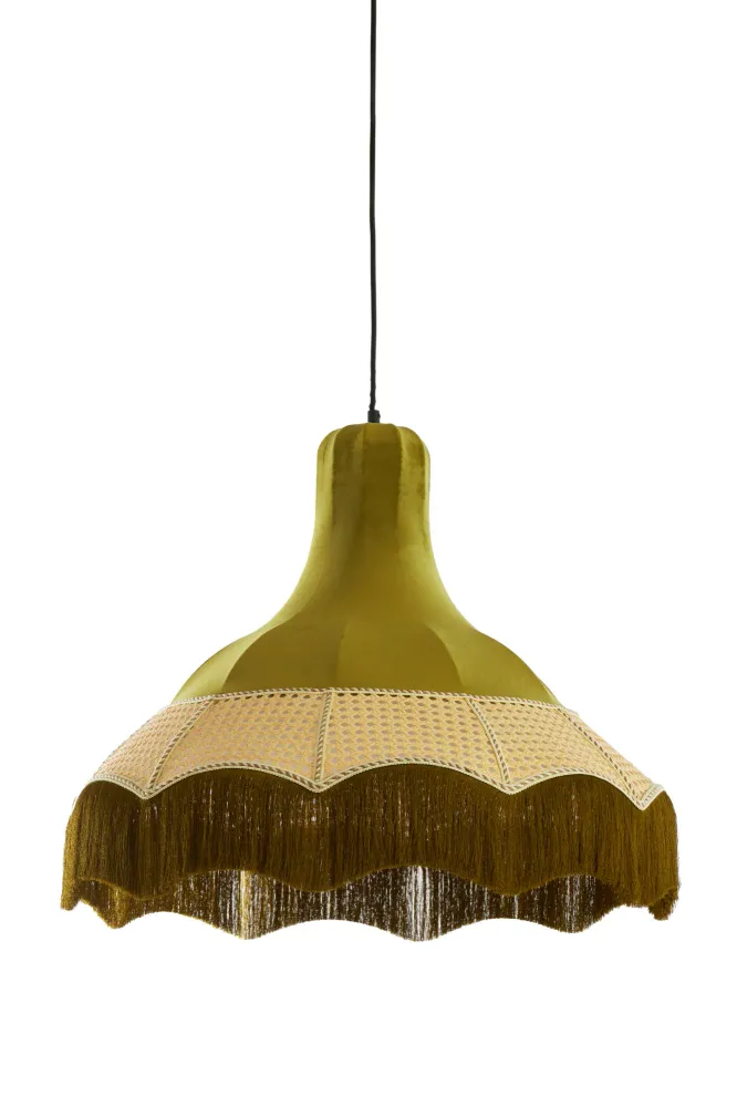 Light & Living hanglamp MIZIA - groen - Ø60x53cm